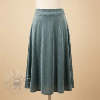 Elastičen žamet VELVET LUREX Stripe ocean green