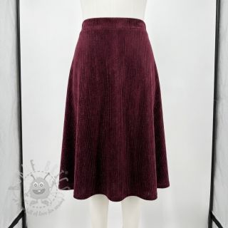 Elastičen žamet VELVET LUREX Stripe bordeaux