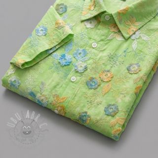 Bombažna tkanina TIE DYE EMBROIDERY Poppy design V