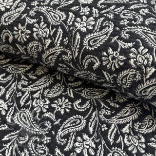 Dekorativno blago jacquard Mumbai allover noir