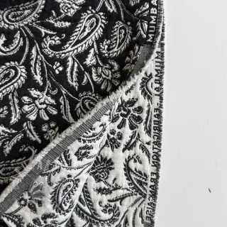Dekorativno blago jacquard Mumbai allover noir