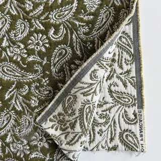Dekorativno blago jacquard Mumbai allover kaki