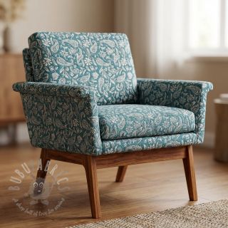 Dekorativno blago jacquard Mumbai allover jade