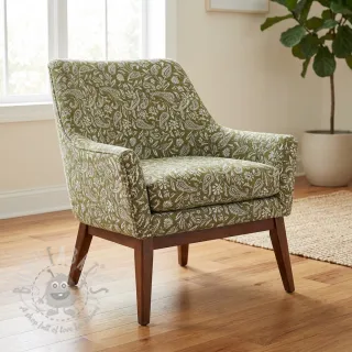 Dekorativno blago jacquard Mumbai allover kaki