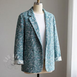 Dekorativno blago jacquard Mumbai allover jade