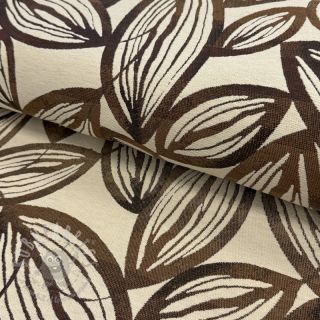 Dekorativno blago jacquard Folia chocolat