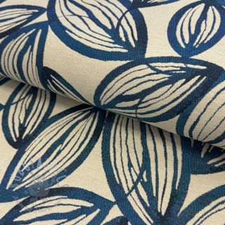 Dekorativno blago jacquard Folia bleu