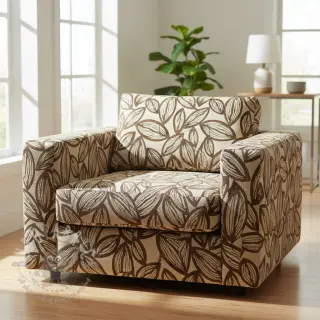 Dekorativno blago jacquard Folia chocolat
