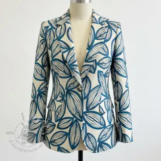 Dekorativno blago jacquard Folia bleu