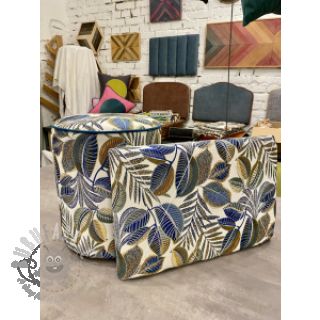 Dekorativno blago jacquard Cacao allover bleu