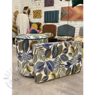 Dekorativno blago jacquard Cacao allover bleu