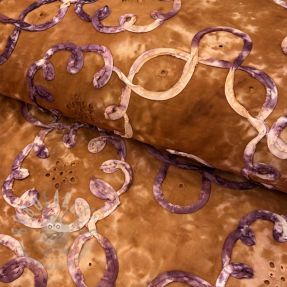 Bombažna tkanina TIE DYE EMBROIDERY Elise tape design B