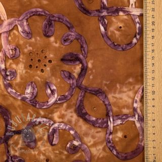 Bombažna tkanina TIE DYE EMBROIDERY Elise tape design B