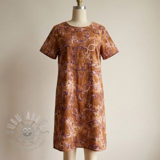 Bombažna tkanina TIE DYE EMBROIDERY Elise tape design B