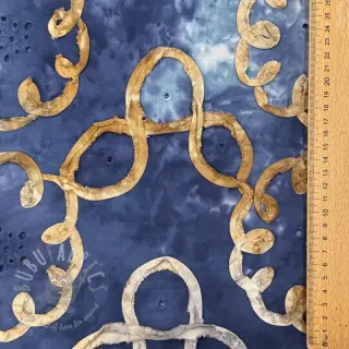 Bombažna tkanina TIE DYE EMBROIDERY Elise tape design D