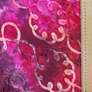 Bombažna tkanina TIE DYE EMBROIDERY Elise tape design E