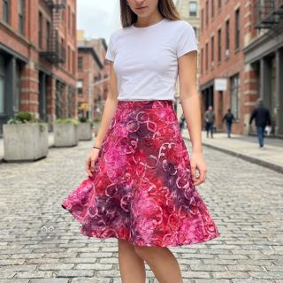 Bombažna tkanina TIE DYE EMBROIDERY Elise tape design E