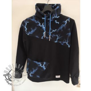 Prevešanka Lightning black digital print