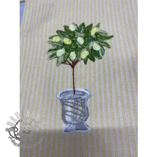 Dekorativno blago DOBBY Colored stripe lavender