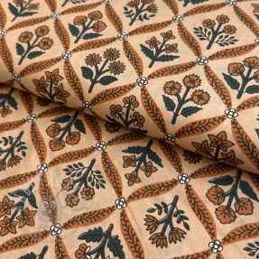 Bombažna tkanina HANDCRAFTED BLOCK-PRINTED COTTON