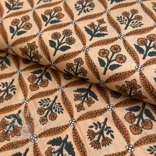 Bombažna tkanina HANDCRAFTED BLOCK-PRINTED COTTON