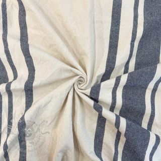 Dekorativno blago Bernadette stripe indigo