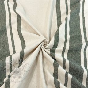 Dekorativno blago Bernadette stripe kaki