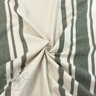 Dekorativno blago Bernadette stripe kaki