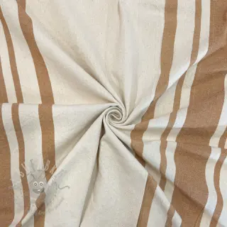Dekorativno blago Bernadette stripe peanut