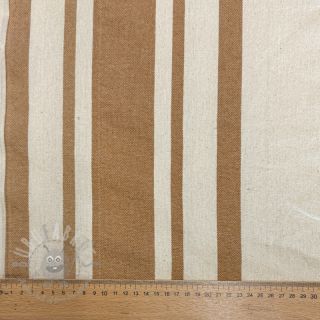 Dekorativno blago Bernadette stripe peanut