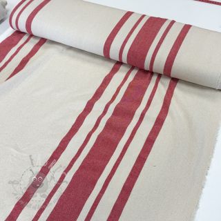 Dekorativno blago Bernadette stripe rouge