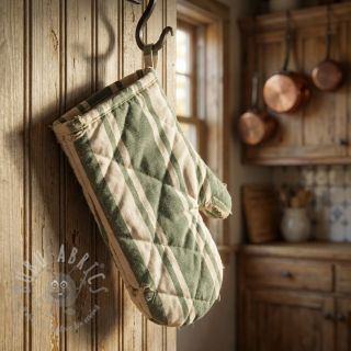 Dekorativno blago Bernadette stripe kaki