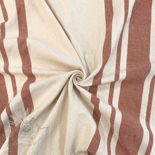 Dekorativno blago Bernadette stripe terracotta
