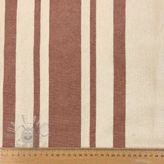 Dekorativno blago Bernadette stripe terracotta
