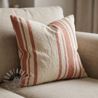 Dekorativno blago Bernadette stripe terracotta