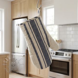 Dekorativno blago Bernadette stripe indigo