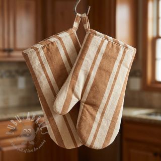 Dekorativno blago Bernadette stripe peanut