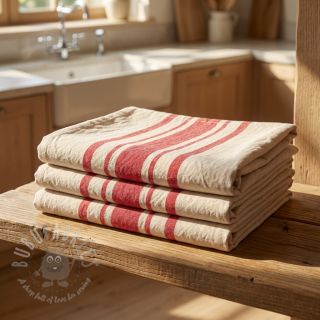 Dekorativno blago Bernadette stripe rouge