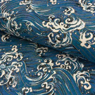 Dekorativno blago jacquard Swell allover bleu