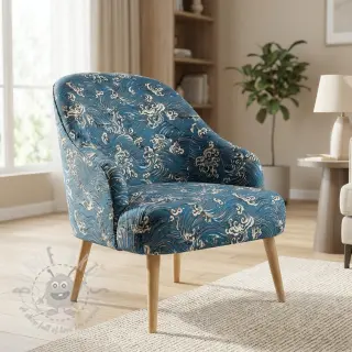 Dekorativno blago jacquard Swell allover bleu