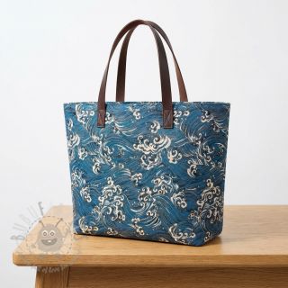 Dekorativno blago jacquard Swell allover bleu