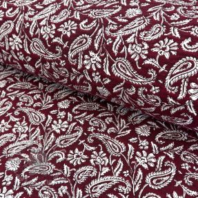 Dekorativno blago jacquard Mumbai allover bordeaux