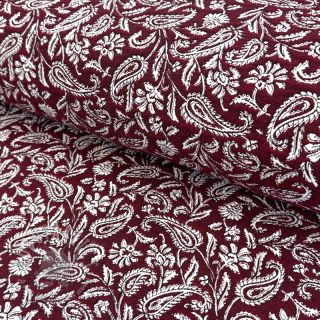 Dekorativno blago jacquard Mumbai allover bordeaux