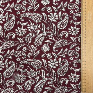 Dekorativno blago jacquard Mumbai allover bordeaux