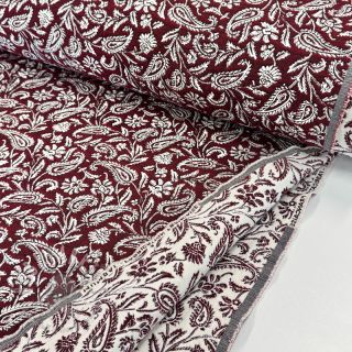 Dekorativno blago jacquard Mumbai allover bordeaux