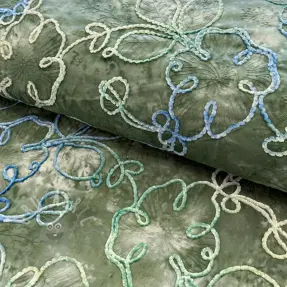 Bombažna tkanina TIE DYE Chenille ela design B