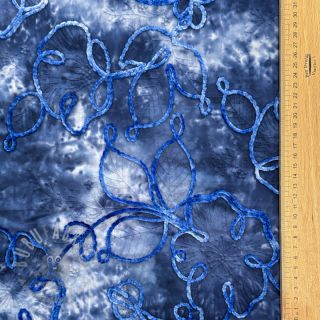 Bombažna tkanina TIE DYE Chenille ela design C