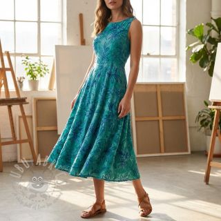 Bombažna tkanina TIE DYE Chenille manon design A