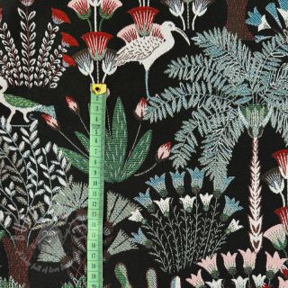Dekorativno blago jacquard Botanic Paradise Bird