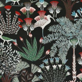 Dekorativno blago jacquard Botanic Paradise Bird